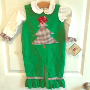 NWT 2-Piece Christmas Jumper/Shirt; 18 mos